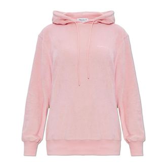 Hunza G Terry Towelling Hoodie - Dames - Hoodies - Roze - XL - Katoen - Hoodies & sweatvesten