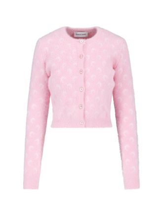 Marine Serre Cardigan Crop Fluffy Moon