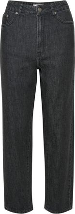 Gestuz Zwarte MOM jeans - Dames - Loose Fit Jeans - Zwart - W26 - Jeans