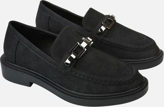 XY London Womens XY London Womens/Ladies Dakoa Chain Detail Loafers - Black - Size: 7