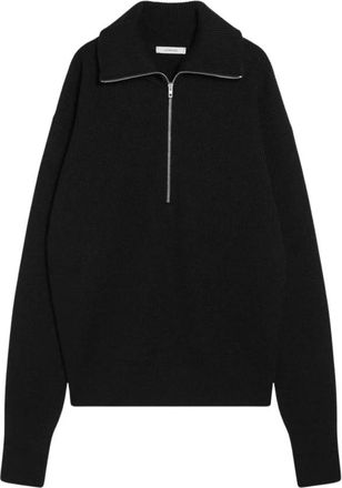 Christophe Lemaire Heren, Truien, Zwart, Maat: L Wol