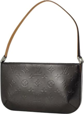 Louis Vuitton Pre-owned Shoulder Bags, female, Black, Size: ONE SIZE Pre-owned Vintage Monogram Mat Shoulder Bag