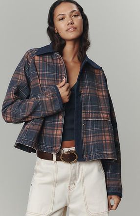 Pilcro The Lexie Cropped Workwear Jacket by Pilcro