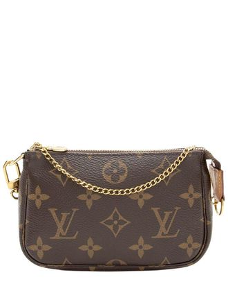 Louis Vuitton Brown Monogram Canvas Mini Pochette Accessoires (Authentic Pre- Loved)