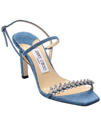 Jimmy Choo London Meira 85 Denim Sandal