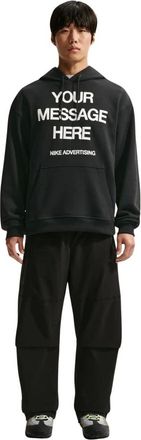 Nike Your Message Here Fleece Hoodie - Heren - Sport - Zwart - Maat: M Fleece