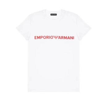 Emporio Armani Heren, Tops, Wit, Maat: M Katoen