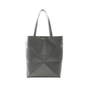 Loewe Pre-owned Bolso Tote Grande Plegable Puzzle de Cuero - Pre-owned - Mujer - Gris - ONE SIZE