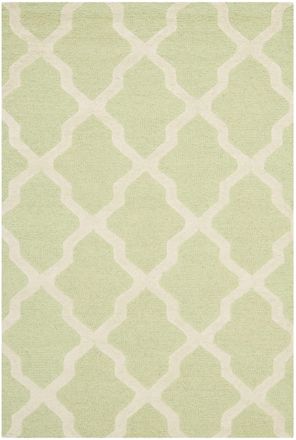 Safavieh Alfombra Lana Verde/Beige 122 X 183 cm