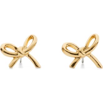 Kate Spade New York mini bow stud earrings in Gold at Nordstrom