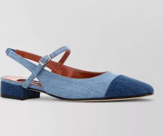 Carel canvas ballerinas low heel closed toe