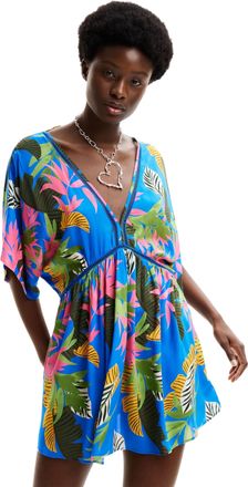 Desigual Womens Swim_top Tropical Party Bikini, Blue, XX-Large