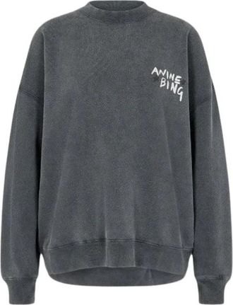Anine Bing Jersey Anine Bing Color Gris - Dames - Sweatshirts - Grijs - M - Hoodies & sweatvesten