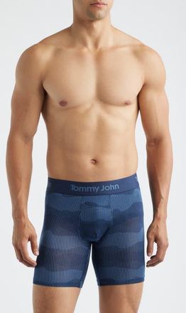 Tommy John Second Skin 6-Inch Boxer Briefs in Strp Mntns Drss Bls at Nordstrom, Size Medium