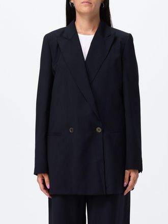 Max Mara Blazer doppiopetto in pura lana con rever a lancia