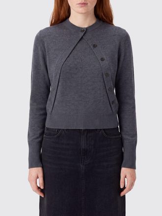 Pinko Pure Wool Crewneck Jumper with Long Sleeves and Ribbed Trim