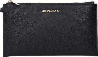 Michael Kors Jet Set Travel Damens Schwarze Leder-Clutch