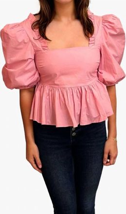 Custommade Darine Top In Sea Pink
