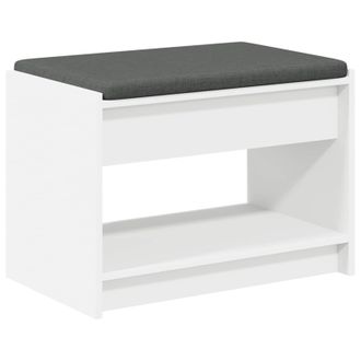 vidaXL Banco De Entrada 63 X 38 X 45 Cm Madera Ingenierizada Y Tela Vidaxl