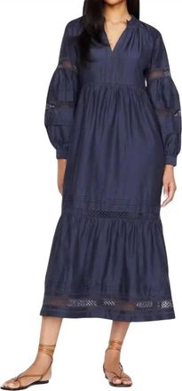 Marie Oliver Hanna Midi Dress In Midnight Ink