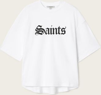 AllSaints Cotton Saint Amelie Oversized T-Shirt, Size: XS