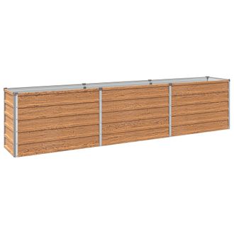 vidaXL Cama De Jard&iacute;n Elevada Madera Marr&oacute;n 240 X 40 X 55 Cm Vidaxl