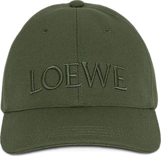 Loewe logo-embroidered cap - Green