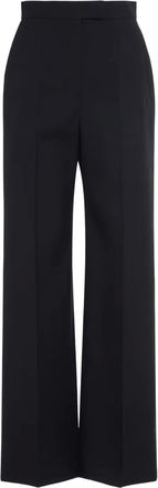 Alexander McQueen Pantaloni dritti in lana - Nero