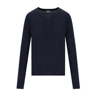 Max Mara Malesia Jumper - Dames - Ronde hals truien - Blauw - L - Wol - Truien & Vesten