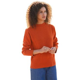 Celtic & Co. Exposed Seam Sweater in Burnt Orange at Nordstrom, Size Medium