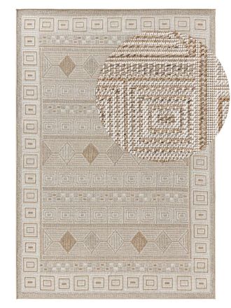benuta Alfombra de exterior & interior crema/beige 80x150