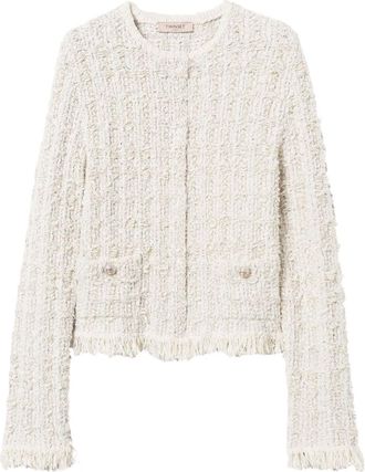 Twin-Set Giacca in tweed - Toni neutri