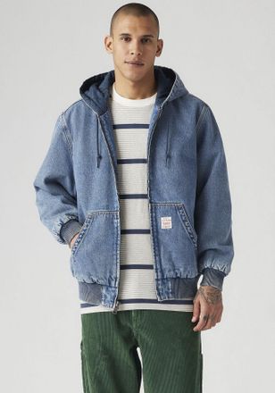 Levi's Jeansjacke LEVIS, Herren, Gr. L, get involved, Denim/Jeans, Obermaterial: 100% Baumwolle, unifarben, regular fit taillenbedeckt, Rippb&uuml;ndchen, Jacken 