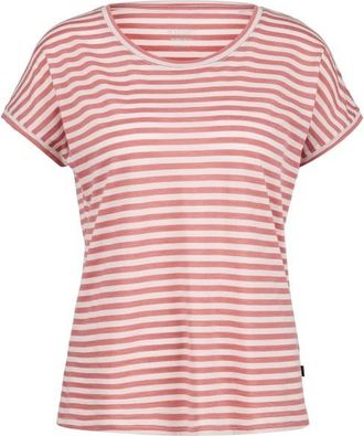 Stoic Merino155 LaholmSt. Loose Shirt Striped Merinoshirt f&uuml;r Damen | rosa