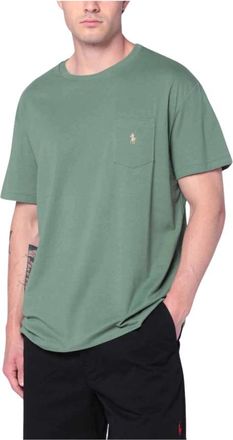 Polo Ralph Lauren Tops, Heren, Groen, S, Katoen, Katoenen T-shirts en Polos