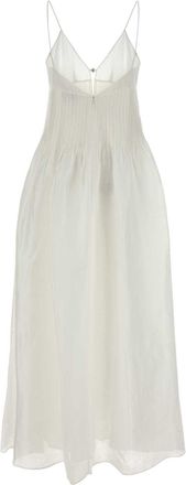Tory Burch Womens White Linen Blend Dress Abiti