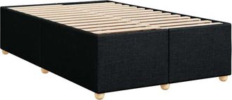 vidaXL Bed Frame without Mattress Black Double Fabric Vidaxl