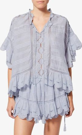 Isabel Marant Payton Top In Light Blue