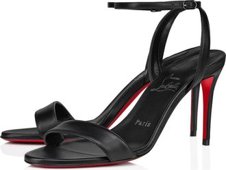 Christian Louboutin Loubi Ankle Strap Sandal in Black at Nordstrom, Size 10Us