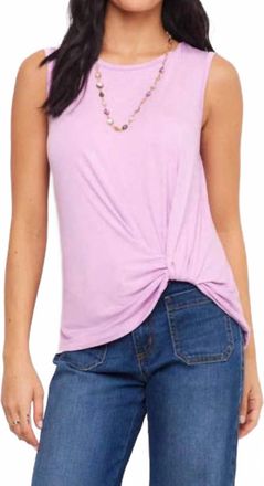 Karen Kane Sleeveless Pick-Up Top In Petal Pink