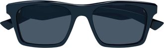 Alexander McQueen Blue Square Mens Sunglasses AM0472S 005 53