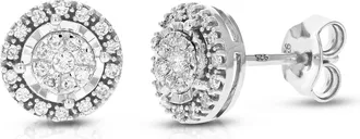 Vir Jewels 1/5 cttw Lab Grown Diamond Composite Earrings in Sterling Silver With Push Backs For Women