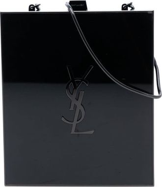 Saint Laurent Pre-owned Saint Laurent Acrylic Tuxedo Box Clutch on Chain Ladies ART464631A.0317