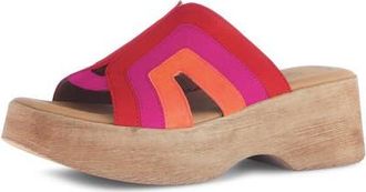 Gabor 64.521 Platform Slide Sandal in Fire at Nordstrom, Size 8.5Us