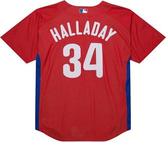 Mitchell & Ness T-shirt Roy Halladay, Phillies 2010 - Rosso