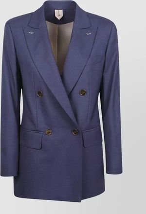 Max Mara tailored double breasted jacket notch lapel