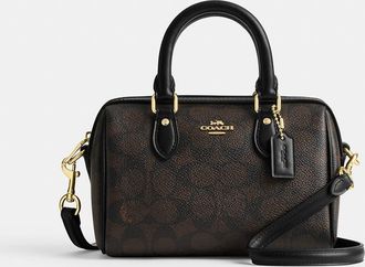 Coach Mini Rowan Crossbody Bag In Signature Canvas