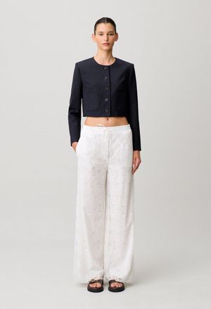 Claudie Pierlot Pantalon fluide avec dentelle