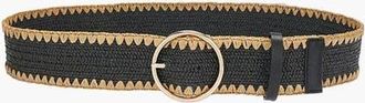 Lascana Womens Contrast Waist Belt in Beige & Black at Nordstrom, Size X-Large