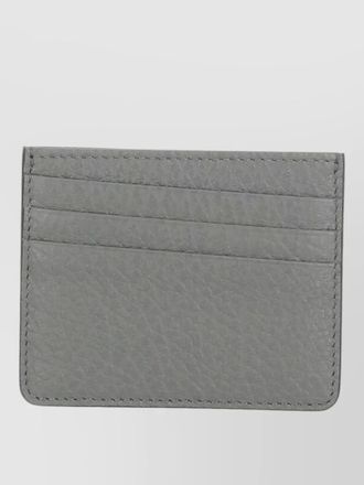 Maison Margiela unisex compact wallet in textured leather